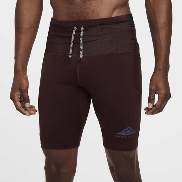 Nike Trail Lava Loop Dri-Fit 1/2 Length Running Tights Size Large Men DV9307-652 - Picture 4 of 8